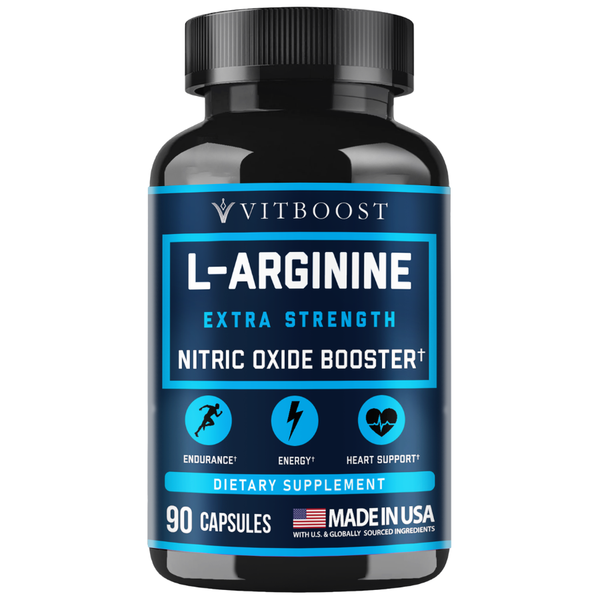 L-Arginine 1500mg - Nitric Oxide Supplement for Stamina, Muscle, Vascularity & Energy
